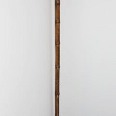 Mechanical Carved Wood Boxer Dog Walking Stick, 19th Century