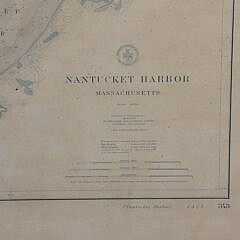 Antique “Nantucket Harbor, Massachusetts” Chart, 1906