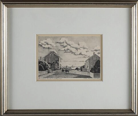 Ruth Havilland Sutton Etching "Gorham