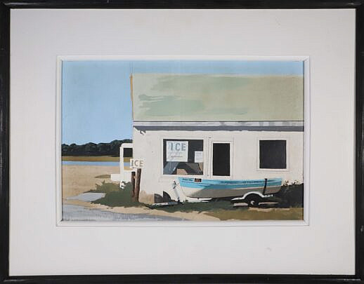 John Austin Tempera on Artist Board "Ice House"
