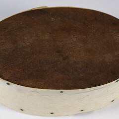 Whaleman Made Antique Whale Bone and Inlaid Wood Ditty Box, circa 1840