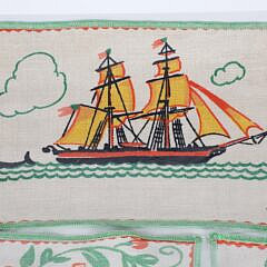 Twelve Vintage Tony Sarg Whimsical Printed Linen Table Napkin