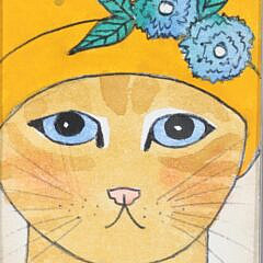 Two Maggie Meredith Miniature Cat Portraits