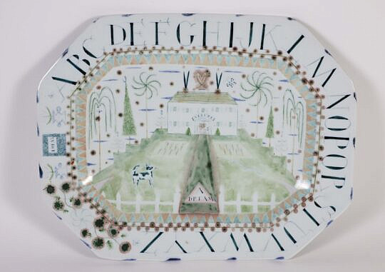 Mara Superior Porcelain "Alphabet" Porcelain Platter