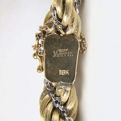 Merrin 18k Yellow Gold Twisted Rope Bracelet