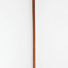 Silver Overlay Whippet Dog Head Grip Cane, 19th Century