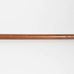 Silver Overlay Whippet Dog Head Grip Cane, 19th Century