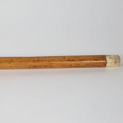 Carved Bulldog Bearing Teeth Walking Stick, 19th Century