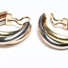 Cartier 18k Gold Trinity Clip Earrings