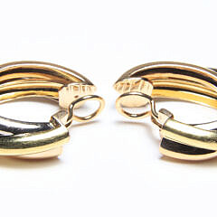 Cartier 18k Gold Trinity Clip Earrings