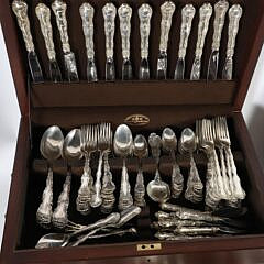 Gorham Strasbourg Pattern Sterling Silver Flatware Service, 321 Pieces and Approximately 360 Troy Ounces