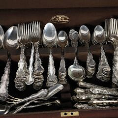 Gorham Strasbourg Pattern Sterling Silver Flatware Service, 321 Pieces and Approximately 360 Troy Ounces