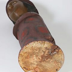 Jose Leoncio Carved Wood Sculpture of a Woman