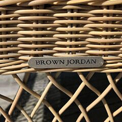 Set of Four “Brown Jordan” Resinweave Wicker Armchairs