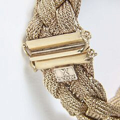 Caoduro Italian 14k Yellow Gold Mesh Bracelet