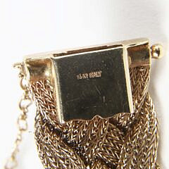 Caoduro Italian 14k Yellow Gold Mesh Bracelet