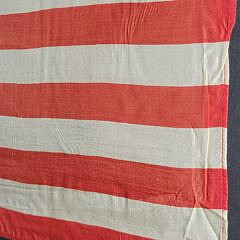 Framed Antique Silk 48 Star United States American Flag