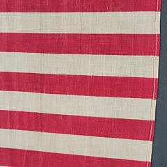 Framed Antique Cotton 48 Star United States American Flag