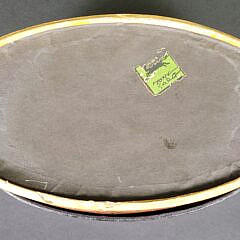 Vintage Tony Sarg Oval Paper Decorated Covered Box