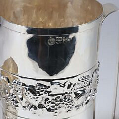 Israeli Sterling Silver Tumbler and Water Pitcher