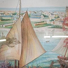 Antique Victorian Era Nautical Sea Shell Star Diorama