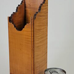 Vintage Eldred Wheeler Tiger Maple Pipe Box Hanging Shelf