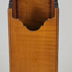 Vintage Eldred Wheeler Tiger Maple Pipe Box Hanging Shelf