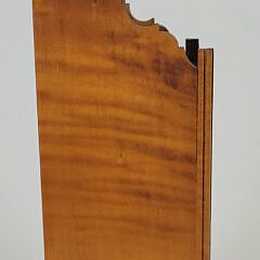 Vintage Eldred Wheeler Tiger Maple Pipe Box Hanging Shelf