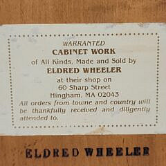 Vintage Eldred Wheeler Tiger Maple Pipe Box Hanging Shelf