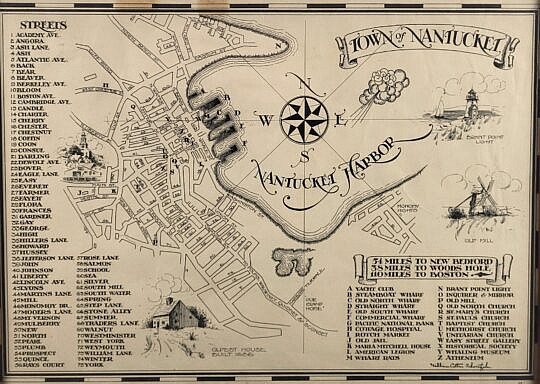 1722-1865 Nantucket Map A