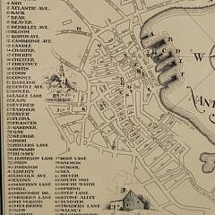 Rare 1930s William Cotton Schontzeler Nantucket Street Map
