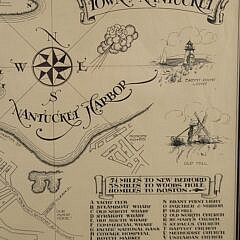 Rare 1930s William Cotton Schontzeler Nantucket Street Map