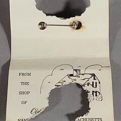 Rare Vintage Old Spouter Nantucket Pottery Sperm Whale Pin