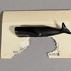 Rare Vintage Old Spouter Nantucket Pottery Sperm Whale Pin