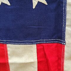 Vintage World War Two Era 48 Star United States American Flag