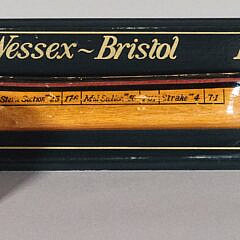 Vintage Paint Decorated Wessex Bristol Shipbuilder’s Half Hull Model