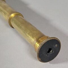 Antique Mahogany and Brass Three Draw Sailor’s Spyglass