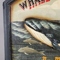 Vintage Style Nautical Whale Watchers Society Painted Advertising Sign