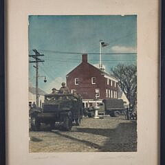 William W. Coffin World War Two Color Tinted Photograph “Nantucket 1942