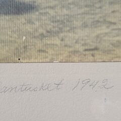 William W. Coffin World War Two Color Tinted Photograph “Nantucket 1942