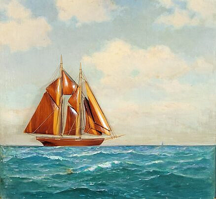 1777-1865 Schooner Diorama A