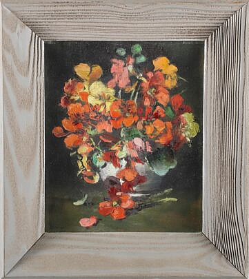 Andrew Shunney Oil on Canvas "Spring Bouquet" Signed Lower Left Shunney