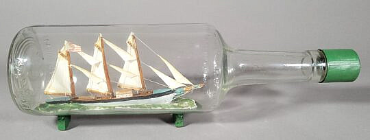1785-1865 Ship in Bottle A