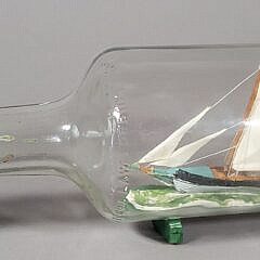 Vintage Nautical American Ship In A Bottle