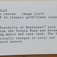 Warren Krebs (1936-2005) Oil on Canvas “Foothills of Nantucket” Painting