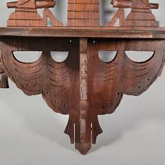 Antique Folk Art Patriotic American Revolution Bunker Hill Monument Shelf