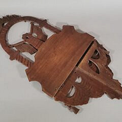 Antique Folk Art Patriotic American Revolution Bunker Hill Monument Shelf