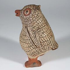 Native American Zuni Pottery Owl Effigy, Early 20th Century