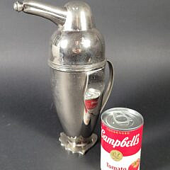 Vintage Art Deco Style Silver Plated Penguin Cocktail Shaker