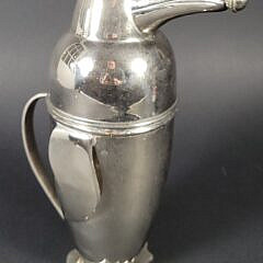 Vintage Art Deco Style Silver Plated Penguin Cocktail Shaker
